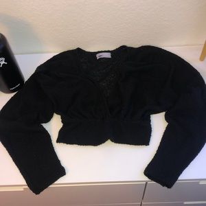 Urban Outfitters V-Neck Long Sleeve Crop Sweater